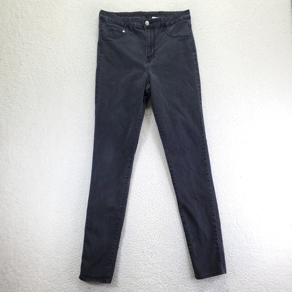 HM Womens High Waist Jegging Black Skinny Denim Jeans 33/32 P/N 0399223 4